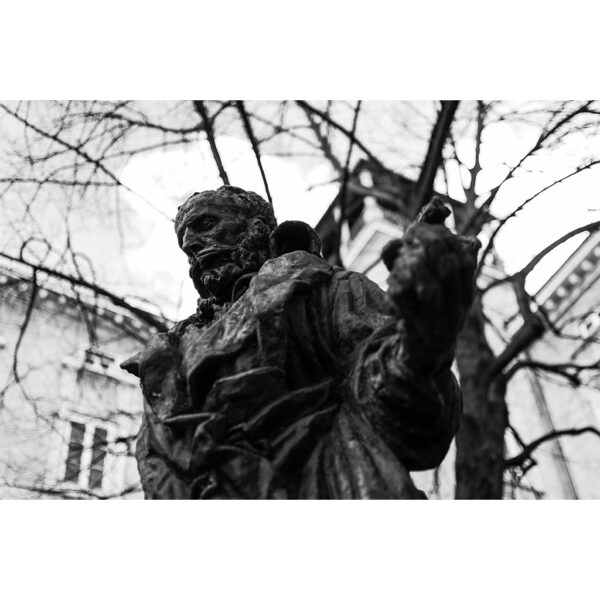 statue bronze lyon érudit